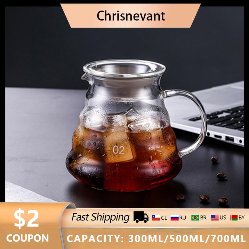 V60 300/500/700 مللي إبريق قهوة الزجاج فنجان القهوة وعاء تصفية على شكل غلاية قهوة قابلة لإعادة الاستخدام إبريق قهوة الحرارة مقاومة V60 300/500/700 مللي إبريق قهوة الزجاج فنجان القهوة وعاء تصفية على شكل غلاية قهوة قابلة لإعادة الاستخدام إبريق قهوة الحرارة مقاومة