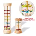 Wooden rain tube simulator for children, enjoyable sandy watch, Shaker music, enlightenment for early education, gift Wooden rain tube simulator for children, enjoyable sandy watch, Shaker music, enlightenment for early education, gift