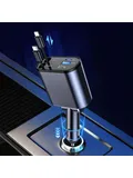 New arrival 100W 4 in 1 withdrawable USB Car charger type C. Cable iPhone Samsung Fast Country Carbon lighter transformer New arrival 100W 4 in 1 withdrawable USB Car charger type C. Cable iPhone Samsung Fast Country Carbon lighter transformer