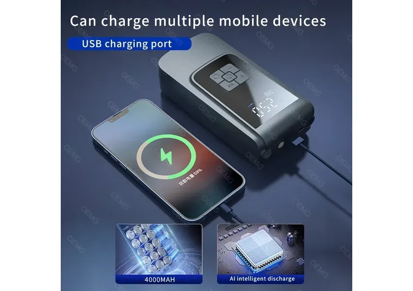 Wireless car air pump, portable air compressor, electrical tire blower with a digital LCD and motorcycle spa and motorcycle Wireless car air pump, portable air compressor, electrical tire blower with a digital LCD and motorcycle spa and motorcycle