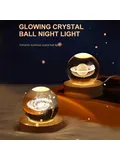 A 3D crystal ball with galaxy and planetary drop, USB light for a comfortable atmosphere, unique plasma ball A 3D crystal ball with galaxy and planetary drop, USB light for a comfortable atmosphere, unique plasma ball