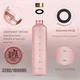 BPA cup free water outdoors sport, frozen water bottle, plastic space, cup with a scale, 1000 ml, large capacity BPA cup free water outdoors sport, frozen water bottle, plastic space, cup with a scale, 1000 ml, large capacity