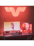 Very thin LED triangular lamps, internal RGB, quantum wall lamp, Wi -Fi, Bluetooth, application control, night lighting, bedroom decor Very thin LED triangular lamps, internal RGB, quantum wall lamp, Wi -Fi, Bluetooth, application control, night lighting, bedroom decor