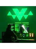 Very thin LED triangular lamps, internal RGB, quantum wall lamp, Wi -Fi, Bluetooth, application control, night lighting, bedroom decor Very thin LED triangular lamps, internal RGB, quantum wall lamp, Wi -Fi, Bluetooth, application control, night lighting, bedroom decor