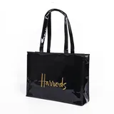 Horizontal edition of PVC shopping bag canable reusable for environmentally friendly London shop Horizontal edition of PVC shopping bag canable reusable for environmentally friendly London shop