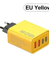 شاحن USB برباع منافذ إجمالي قدرة 120 واط.