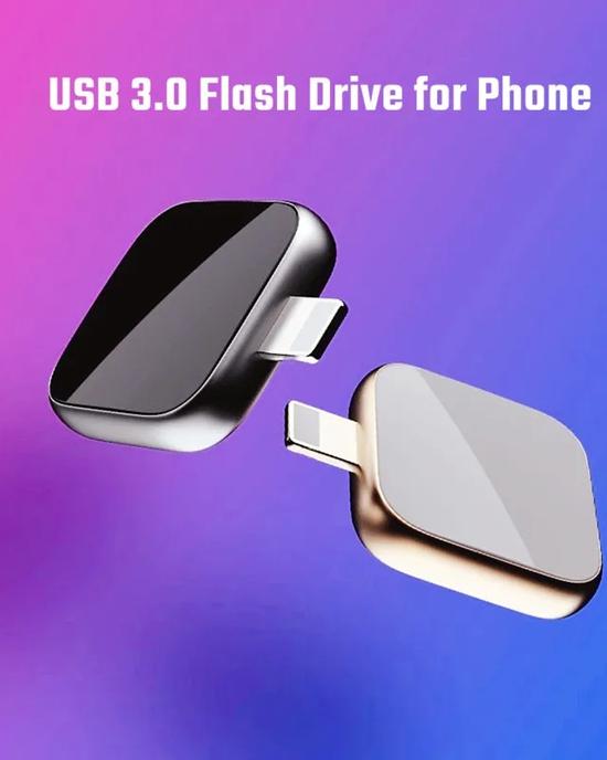 فلاشة USB 3.0 متعددة السعات لهواتف آيفون – حتى 2 تيرا بايت، دعم USB-A وواجهة Lightning، متوافقة مع iPhone 7 حتى iPhone 14 فلاشة USB 3.0 متعددة السعات لهواتف آيفون – حتى 2 تيرا بايت، دعم USB-A وواجهة Lightning، متوافقة مع iPhone 7 حتى iPhone 14