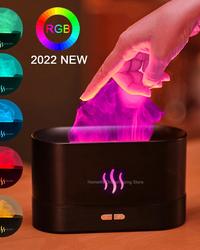 2022 جديد لهب الهواء المرطب USB ناشر رائحة غرفة العطر ضباب صانع الناشرات الزيت العطري للمنزل مكتب غرفة المعيشة