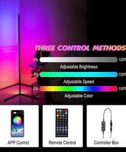 مصباح أرضي RGB فانتوم غرفة المعيشة غرفة نوم جو الكتابة على الجدران بلوتوث زاوية أضواء الزاوية هبوط إيقاع الموسيقى بيك اب