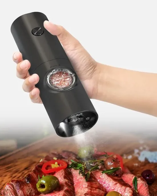 Pepper and automatic electric salt, LED lamp, adjustable roughly partner, automatic Pepper and automatic electric salt, LED lamp, adjustable roughly partner, automatic