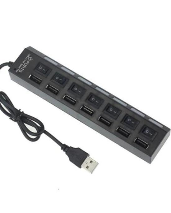 محور تمديد التبديل 7 منافذ USB2.0 محور تمديد USB للكمبيوتر واحد سحب سبعة USB2.0 الخائن الكمبيوتر المحمول سطح المكتب محور تمديد التبديل 7 منافذ USB2.0 محور تمديد USB للكمبيوتر واحد سحب سبعة USB2.0 الخائن الكمبيوتر المحمول سطح المكتب
