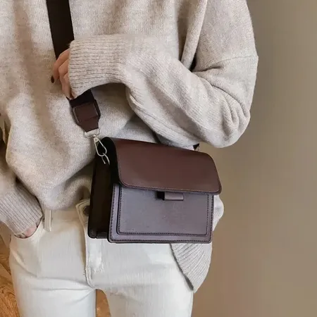 Classic Classic Polyurethane Leather Bag for Women with Travel Modern Hand Bag on shoulder Mail Mail bag small bag