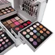 Professional makeup box full collection for women, cosmetics sets, eye shadow plate, lip gloss, lipstick, concealer brush, girls gift sets Professional makeup box full collection for women, cosmetics sets, eye shadow plate, lip gloss, lipstick, concealer brush, girls gift sets