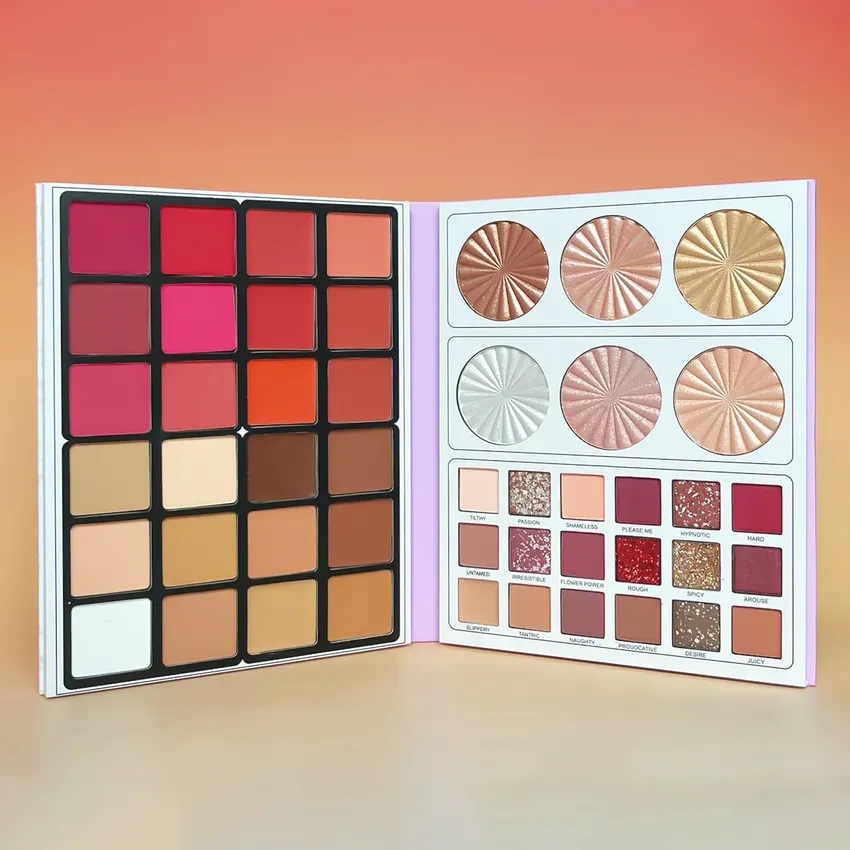 Professional makeup collection, 48 colored paper paintings, blush, concealer, hylater, contour, eye shades, 4 in 1 set Professional makeup collection, 48 colored paper paintings, blush, concealer, hylater, contour, eye shades, 4 in 1 set