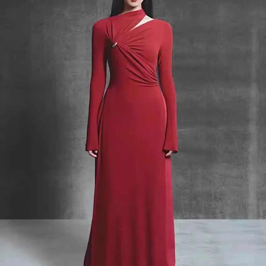 Stylish dress from Deat, deviant, vicious metal, decorated retina, for women, evening party dresses, 2025 new spring 13dl1112 Stylish dress from Deat, deviant, vicious metal, decorated retina, for women, evening party dresses, 2025 new spring 13dl1112