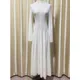 Deat elegant evening dresses of lace gauze divided into half a high collar in one color Deat elegant evening dresses of lace gauze divided into half a high collar in one color