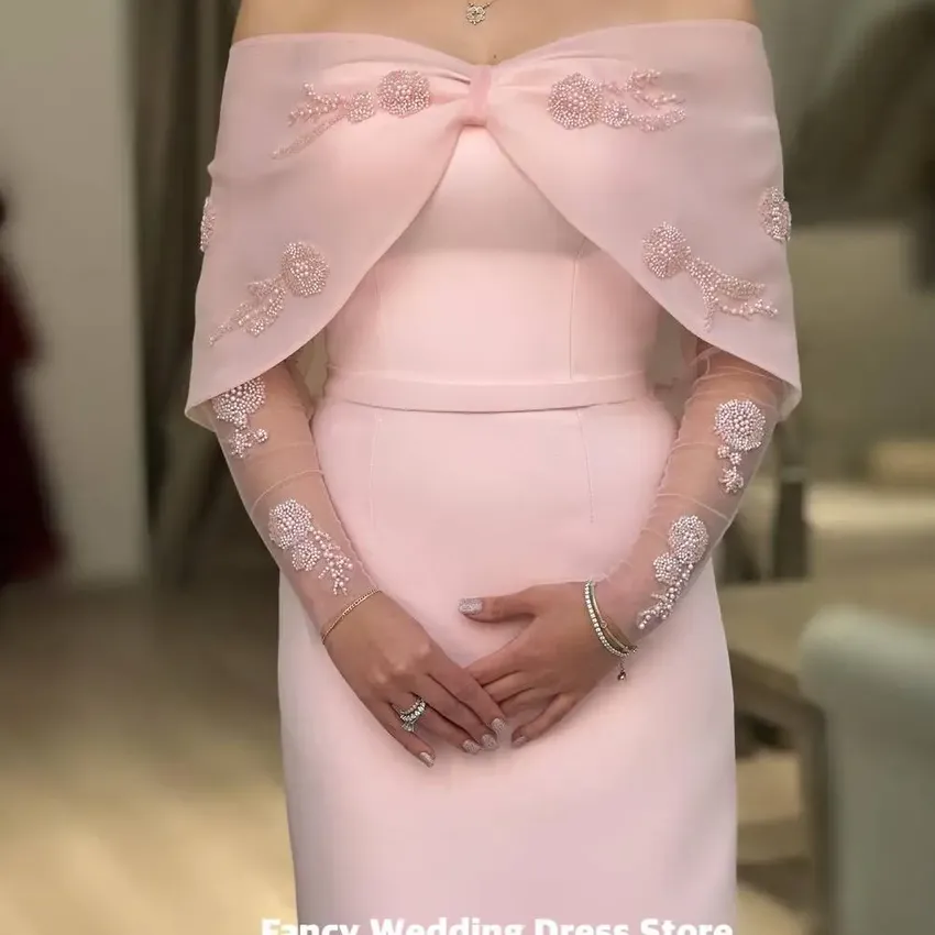 2025 Evening dresses open shoulders for women, Arabic wedding dresses, elegant, pink and blue, official occasion 2025 Evening dresses open shoulders for women, Arabic wedding dresses, elegant, pink and blue, official occasion