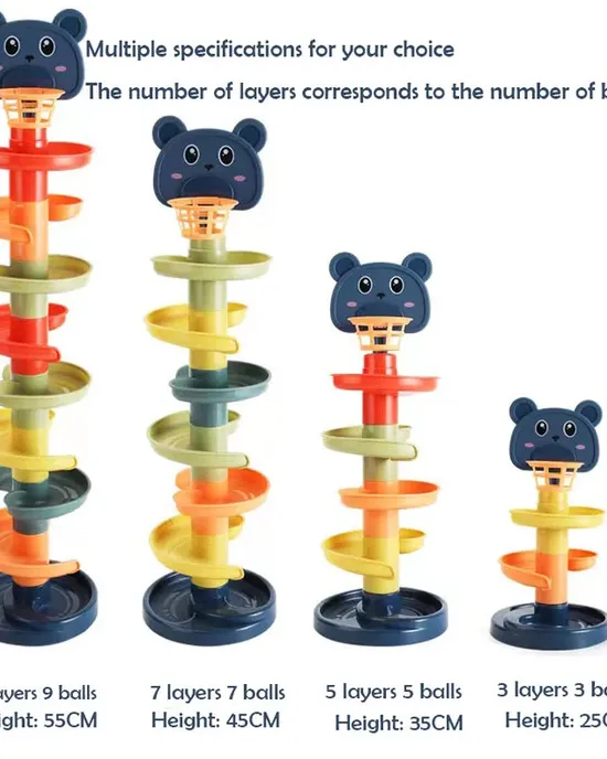 2-7 layers of the rolling track ball pile a tower tower early for children periodic course educational pathway game for children gift 2-7 layers of the rolling track ball pile a tower tower early for children periodic course educational pathway game for children gift