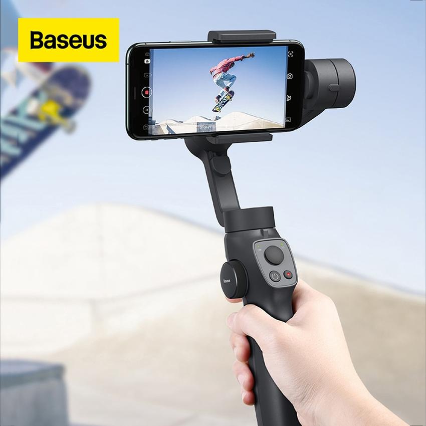 Baseus يده مثبت أفقي 3-Axis سماعة لاسلكية تعمل بالبلوتوث الهاتف حامل Gimbal السيارات تتبع الحركة foriPhone عمل الكاميرا Baseus يده مثبت أفقي 3-Axis سماعة لاسلكية تعمل بالبلوتوث الهاتف حامل Gimbal السيارات تتبع الحركة foriPhone عمل الكاميرا