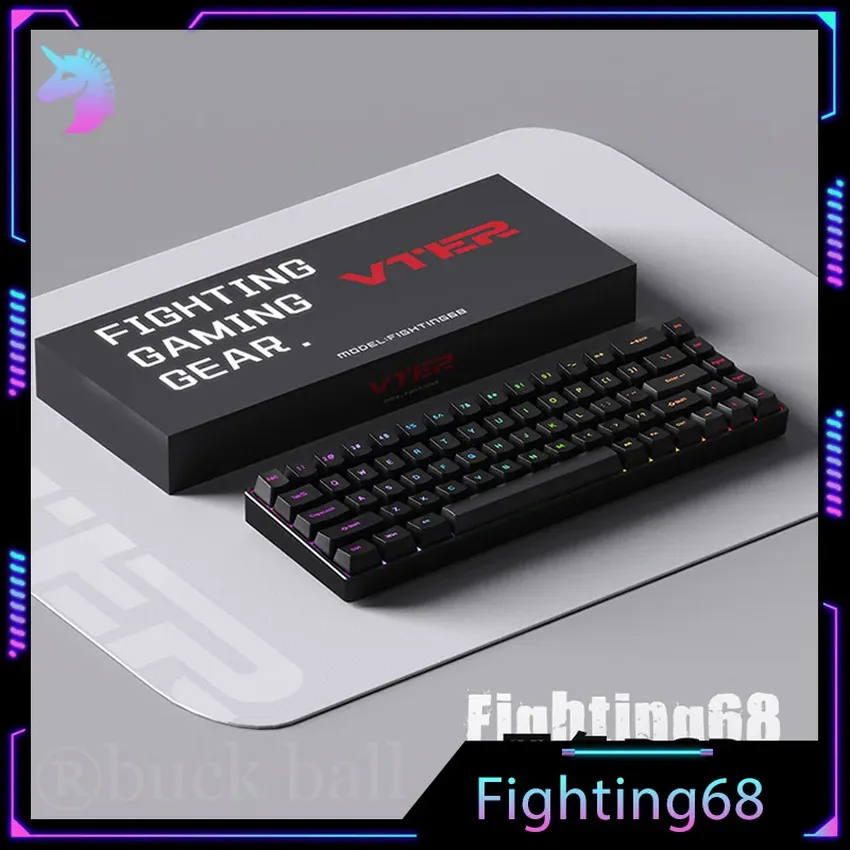 لوحة مفاتيح ميكانيكية Feker Fighting68 مزودة بمفتاح مغناطيسي سريع Jesuit 8K Hot Brave RGB مخصصة للألعاب الإلكترونية منخفضة الكمون لوحة مفاتيح ميكانيكية Feker Fighting68 مزودة بمفتاح مغناطيسي سريع Jesuit 8K Hot Brave RGB مخصصة للألعاب الإلكترونية منخفضة الكمون