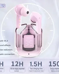 سماعة T2 TWS اللاسلكية الذكية بتقنية بلوتوث 5.2 (T2 TWS Smart Wireless Earbuds)