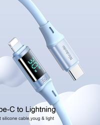 كابل عرض رقمي من Mcdodo 36 واط من النوع C إلى Lightning لهاتف iPhone 13  خط شحن الهاتف A PD iOS سلك شحن سريع