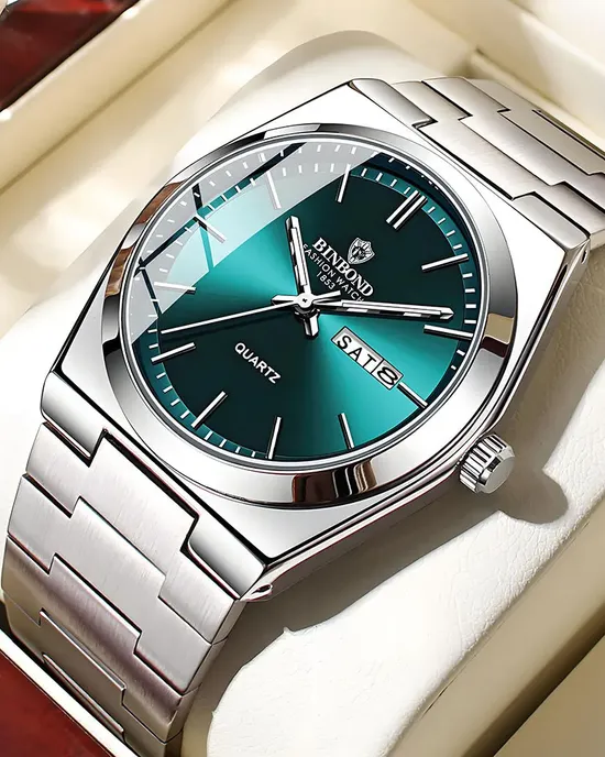 UTHAI Men's Light Men Watch Luxury Steel Resistant Steel Double Calendar Resistant Water Water Entertainment Fashion Quartz Watches around the clock UTHAI Men's Light Men Watch Luxury Steel Resistant Steel Double Calendar Resistant Water Water Entertainment Fashion Quartz Watches around the clock