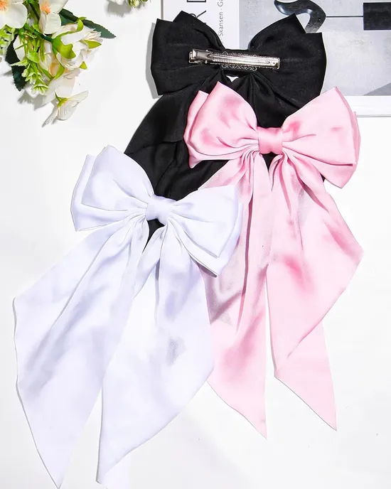 Hair brackets, hair accessories for women, a spring blackboard of simple solid satin, pink, black, white Hair brackets, hair accessories for women, a spring blackboard of simple solid satin, pink, black, white