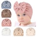 Baby Hat Soft Bow Baby Girls Boys Turban Hat Solid Color Newborn Infant Cap Knitted Beanies Toddler Headwraps Kids Headwear Baby Hat Soft Bow Baby Girls Boys Turban Hat Solid Color Newborn Infant Cap Knitted Beanies Toddler Headwraps Kids Headwear