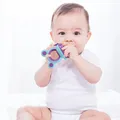 Baby biting nipple salad, nutritious fruits for newborns. Baby biting nipple salad, nutritious fruits for newborns.