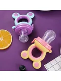 Baby biting nipple salad, nutritious fruits for newborns. Baby biting nipple salad, nutritious fruits for newborns.
