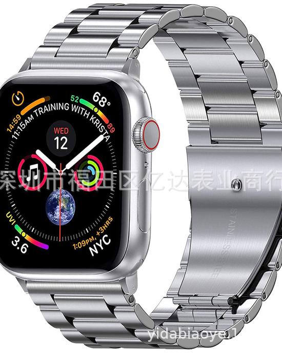 تطبيق Apple Watch8/7/6/5/Ultra Sanzhu سوار معدني جديد من الفولاذ المقاوم للصدأ تطبيق Apple Watch8/7/6/5/Ultra Sanzhu سوار معدني جديد من الفولاذ المقاوم للصدأ