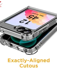 For Samesong Galaxy Z 6, transparent pillow, ZFL, Valle 5 4 3 3, PC, back, soft, polyurethane, galaxy zflip6, armored cover