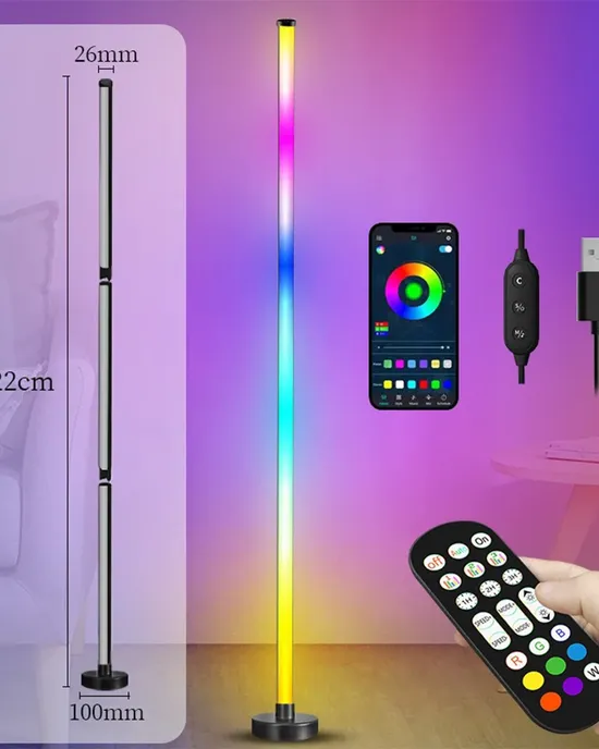 إضاءة RGB LED للزاوية مع التحكم عن بُعد إضاءة RGB LED للزاوية مع التحكم عن بُعد