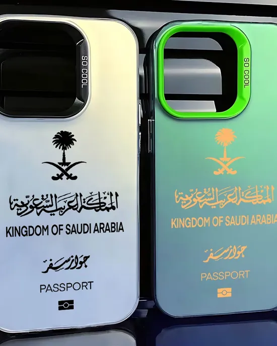 A phone pod with a Saudi passport, mortal candy, shock -resistant rear cover, iPhone 16, 15, 14, 13, 12, 11 Pro Max, X, XR, XS Max, 8, 7 Plus A phone pod with a Saudi passport, mortal candy, shock -resistant rear cover, iPhone 16, 15, 14, 13, 12, 11 Pro Max, X, XR, XS Max, 8, 7 Plus