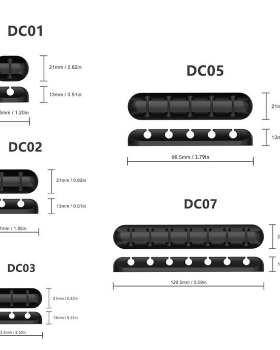 منظم الكابلات سيليكون دعم المصغّر USB Type-C حامل مُنظِم مكتب الكابلات لمنظم كابل سماعة رأس لوحة المفاتيح والماوس منظم الكابلات سيليكون دعم المصغّر USB Type-C حامل مُنظِم مكتب الكابلات لمنظم كابل سماعة رأس لوحة المفاتيح والماوس