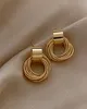 Reaction, gold metal, multiple color, small circle and earrings for Korean women, jewelry, wedding party, jewelry earrings, gift Reaction, gold metal, multiple color, small circle and earrings for Korean women, jewelry, wedding party, jewelry earrings, gift