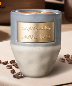 A cup of ceramic coffee, a reusable cup of tea, a cup of porcelain coffee, a unique cup of coffee for the kitchen, office, parties and camping