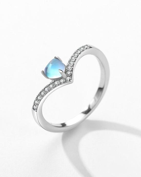 Modian Real 925 Sterling Silver Hearts Moonstone Hoop Earrings Fashion Exquisite Rings For Women Jewelry Sets Birthday Gifts Modian Real 925 Sterling Silver Hearts Moonstone Hoop Earrings Fashion Exquisite Rings For Women Jewelry Sets Birthday Gifts