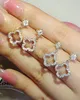 Silver and golden clover earrings, elegant parties gifts, fast charging, arrival, e8097