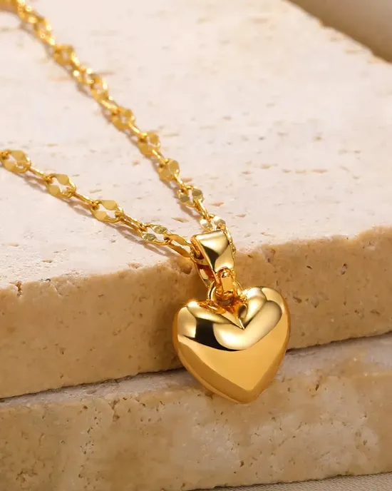Stainless steel love heart necklace for women 2024 new modern lips Simple chain necklace necklace jewelry free shipping Stainless steel love heart necklace for women 2024 new modern lips Simple chain necklace necklace jewelry free shipping