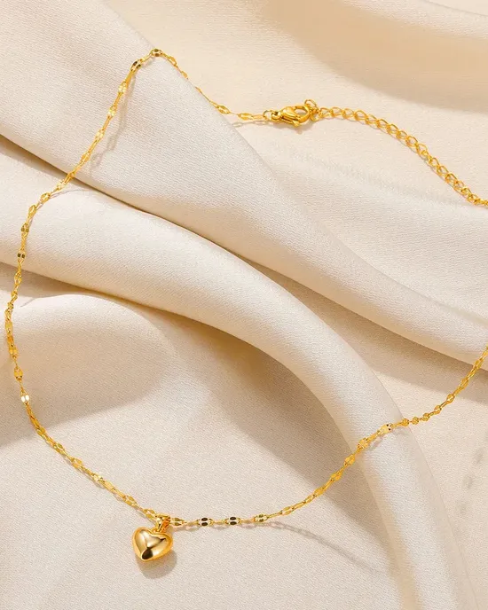 Stainless steel love heart necklace for women 2024 new modern lips Simple chain necklace necklace jewelry free shipping Stainless steel love heart necklace for women 2024 new modern lips Simple chain necklace necklace jewelry free shipping