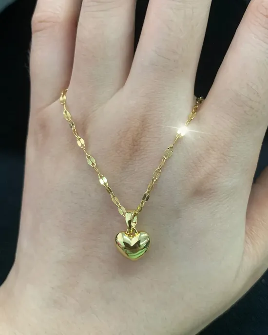 Stainless steel love heart necklace for women 2024 new modern lips Simple chain necklace necklace jewelry free shipping Stainless steel love heart necklace for women 2024 new modern lips Simple chain necklace necklace jewelry free shipping
