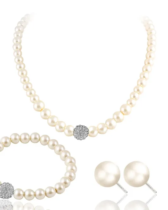Simple wine, pearls, jewelry, jewelry kit, for women