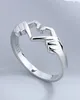 New romantic love hand with a creative heart ring
