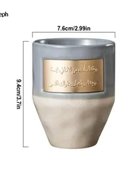 A cup of ceramic coffee, a reusable cup of tea, a cup of porcelain coffee, a unique cup of coffee for the kitchen, office, parties and camping