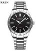 Curren 8452 Watch Quartz Simple Entertainment Fashion Business Black Watch Silver Silver Stainless Style