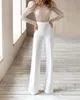 Women's suit of white lace, long -treading, romber trench, official party, elegant clothes, work suit, spring and autumn, autumn Women's suit of white lace, long -treading, romber trench, official party, elegant clothes, work suit, spring and autumn, autumn