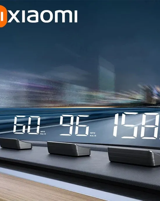 شاشة عرض أمامية (HUD) من شاومي لعرض السرعة داخل السيارة شاشة عرض أمامية (HUD) من شاومي لعرض السرعة داخل السيارة