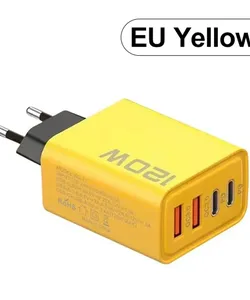 شاحن USB رباعي المنافذ بقوة 120 وات